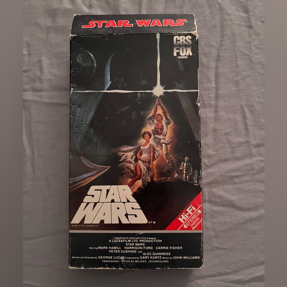 Original 1977 Star Wars VHS with 1984 Cover - Picture 2 of 3